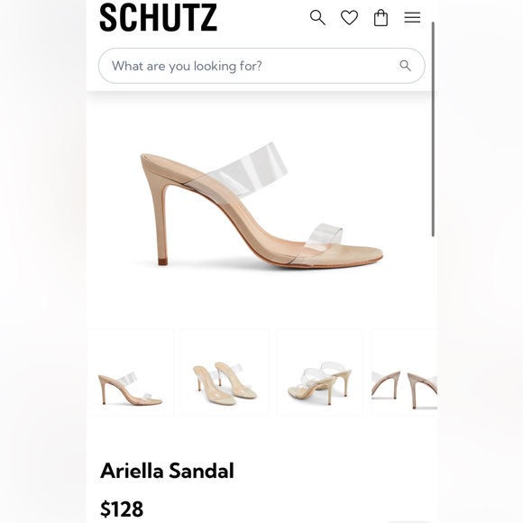 Schutz Clear Strap Sandals with cover bag - Picture 1 of 5